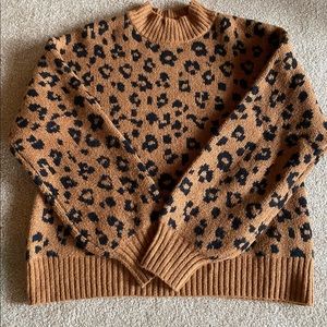 Leopard print sweater